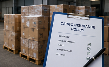 Acoperire de asigurare cargo pentru paleți, containere și bunuri transportate în logistică