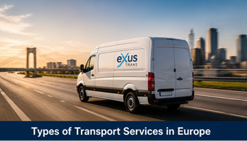 Diferite tipuri de servicii de transport în Europa, inclusiv dube de livrare express și operațiuni logistice cu încărcare completă